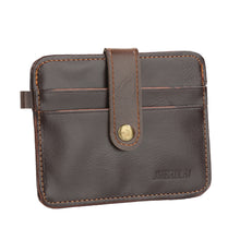 Load image into Gallery viewer, Men&#39;s Faux Leather Slim Money Clip Wallet ID Credit Card Holder Button Case
