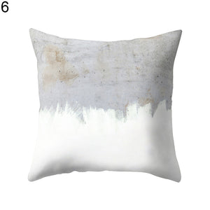 Funda de cojín cuadrada abstracta con decoración moderna para sala de estar de 18 pulgadas