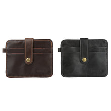 Load image into Gallery viewer, Men&#39;s Faux Leather Slim Money Clip Wallet ID Credit Card Holder Button Case
