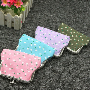 Bolso de mano de doble capa a la moda de 4 pulgadas, estuche para monedas, monedero con girasol, Mini billetera