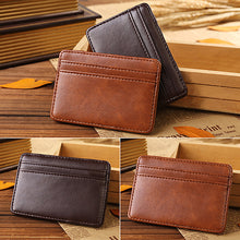 Load image into Gallery viewer, Men&#39;s Fashion Magic Faux Leather Slim Wallet Money Clip Card Holder Purse
