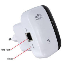 Cargar imagen en el visor de la galería, Extensor de señal de 300Mbps Booster Wireless-N AP Range 802.11 WiFi Repetidor Enchufe de la UE
