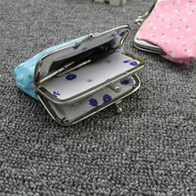 Cargar imagen en el visor de la galería, Bolso de mano de doble capa a la moda de 4 pulgadas, estuche para monedas, monedero con girasol, Mini billetera
