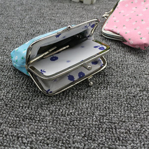 Bolso de mano de doble capa a la moda de 4 pulgadas, estuche para monedas, monedero con girasol, Mini billetera