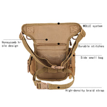 Load image into Gallery viewer, Men&#39;s Military Camouflage Drop Leg Bag Panel Utility Waist Belt Pouch Pack
