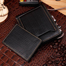 Load image into Gallery viewer, Men Fashion Faux Leather Business Casual Bifold Credit Card Slots Wallet Purse
