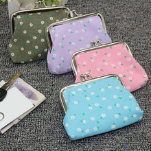Cargar imagen en el visor de la galería, Bolso de mano de doble capa a la moda de 4 pulgadas, estuche para monedas, monedero con girasol, Mini billetera
