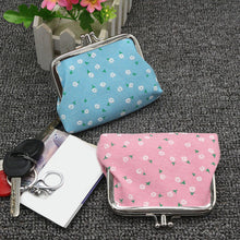 Cargar imagen en el visor de la galería, Bolso de mano de doble capa a la moda de 4 pulgadas, estuche para monedas, monedero con girasol, Mini billetera
