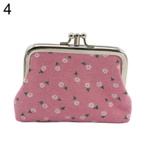 Cargar imagen en el visor de la galería, Bolso de mano de doble capa a la moda de 4 pulgadas, estuche para monedas, monedero con girasol, Mini billetera
