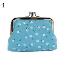 Cargar imagen en el visor de la galería, Bolso de mano de doble capa a la moda de 4 pulgadas, estuche para monedas, monedero con girasol, Mini billetera
