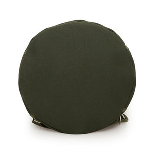 Men's Solid Color Drawstring Canvas Large Capacity Bucket Bag Casual Backpack