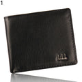 Cartera plegable de piel sintética para hombre, tarjetero de crédito/identificación, monedero corto y delgado