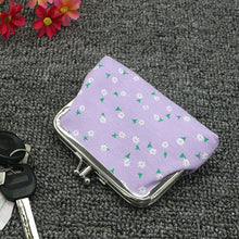 Cargar imagen en el visor de la galería, Bolso de mano de doble capa a la moda de 4 pulgadas, estuche para monedas, monedero con girasol, Mini billetera
