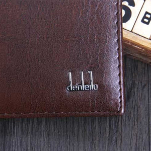Men's Faux Leather Bifold Wallet Credit/ID Card Coin Holder Slim Short Purse