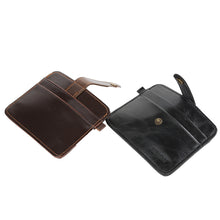 Load image into Gallery viewer, Men&#39;s Faux Leather Slim Money Clip Wallet ID Credit Card Holder Button Case
