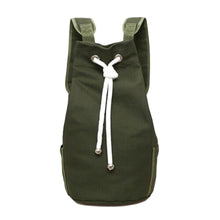 Load image into Gallery viewer, Men&#39;s Solid Color Drawstring Canvas Large Capacity Bucket Bag Casual Backpack
