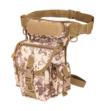 Load image into Gallery viewer, Men&#39;s Military Camouflage Drop Leg Bag Panel Utility Waist Belt Pouch Pack
