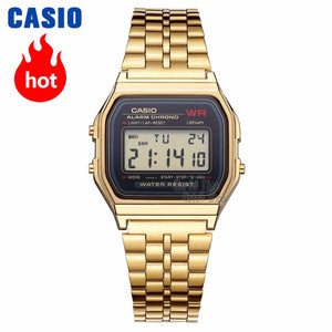 Reloj Casio, reloj dorado, conjunto para hombre, marca de lujo, LED digital, resistente al agua, reloj de cuarzo para hombre, reloj de pulsera deportivo militar, reloj masculino