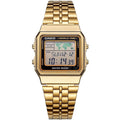 Reloj Casio, reloj dorado, conjunto para hombre, marca de lujo, LED digital, resistente al agua, reloj de cuarzo para hombre, reloj de pulsera deportivo militar, reloj masculino