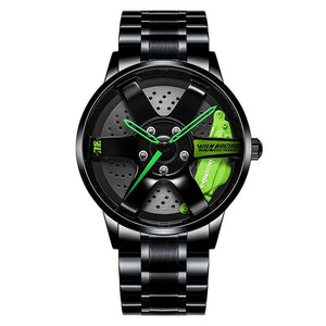 NEKTOM Men Rim Hub Watch Custom Design Car Wrist Watch Stainless Steel Custom not Printing Wheel Rim Hub Watches Man