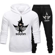 Load image into Gallery viewer, SAIYAN Men&#39;s Sets drop shipping hoodies+Pants Harajuku wholesale Sport Suits Casual Sweatshirts Tracksuit Sportswear plus 5XL
