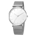 Relógio de lujo masculino relógio de malha ultrafino aço inoxidável pulseira preta relógios de pulso masculino reloj hombre relogio masculino