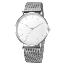 Load image into Gallery viewer, Relógio de luxo masculino relógio de malha ultra-fino aço inoxidável pulseira preta relógios de pulso masculino reloj hombre relogio masculino
