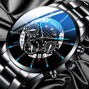 Mode hommes en acier inoxydable montre de luxe calendrier Quartz montres montre professionnelle décontractée pour homme horloge Relogio Masculino
