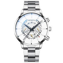 Load image into Gallery viewer, Mode hommes en acier inoxydable montre de luxe calendrier Quartz montres montre professionnelle décontractée pour homme horloge Relogio Masculino
