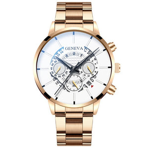 Mode hommes en acier inoxydable montre de luxe calendrier Quartz montres montre professionnelle décontractée pour homme horloge Relogio Masculino