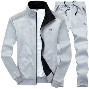 BOLUBAO Men Tracksuits Solid Color Sportswear 2019 Autumn Men's Jacket + Pants Tracksuit Male Sweatshirt Casual 2 Piece Set