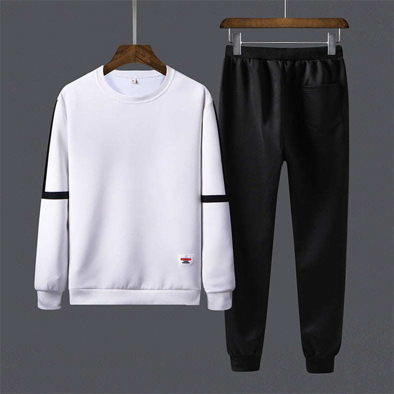 Men Tracksuits Spring 2020 Casual Mens Set Outwear Sweatshirts Sweartpants Two Piece Set Male Breathable Sweat Suits Man Fashion