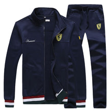 Load image into Gallery viewer, New Men&#39;s Sweatshirts Suit Designer Autumn Fashion Printing Slim Fat Baseball Jersey Suit Men Sportwear Leisure Suits 4XL BFF458
