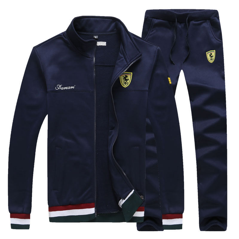 New Men's Sweatshirts Suit Designer Autumn Fashion Printing Slim Fat Baseball Jersey Suit Men Sportwear Leisure Suits 4XL BFF458