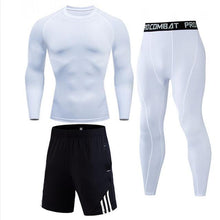 Load image into Gallery viewer, High Quality Compression Men&#39;s Sport Suits Quick Dry Running sets Clothes Sports Joggers Training Gym Fitness Tracksuits men
