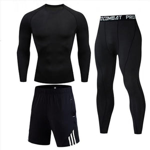 High Quality Compression Men's Sport Suits Quick Dry Running sets Clothes Sports Joggers Training Gym Fitness Tracksuits men