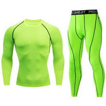 Load image into Gallery viewer, High Quality Compression Men&#39;s Sport Suits Quick Dry Running sets Clothes Sports Joggers Training Gym Fitness Tracksuits men
