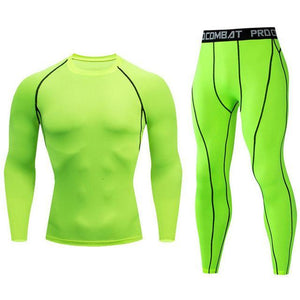 High Quality Compression Men's Sport Suits Quick Dry Running sets Clothes Sports Joggers Training Gym Fitness Tracksuits men