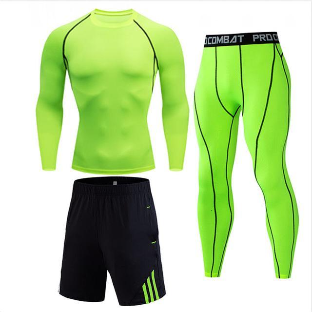 High Quality Compression Men's Sport Suits Quick Dry Running sets Clothes Sports Joggers Training Gym Fitness Tracksuits men