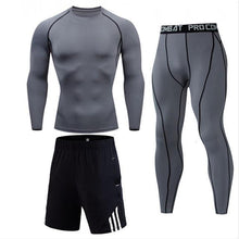 Load image into Gallery viewer, High Quality Compression Men&#39;s Sport Suits Quick Dry Running sets Clothes Sports Joggers Training Gym Fitness Tracksuits men
