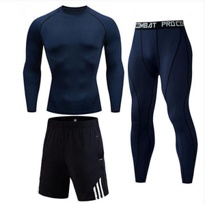 High Quality Compression Men's Sport Suits Quick Dry Running sets Clothes Sports Joggers Training Gym Fitness Tracksuits men