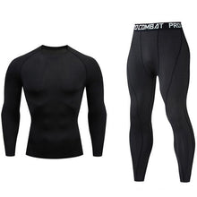Load image into Gallery viewer, High Quality Compression Men&#39;s Sport Suits Quick Dry Running sets Clothes Sports Joggers Training Gym Fitness Tracksuits men

