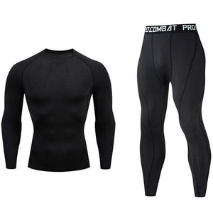 High Quality Compression Men's Sport Suits Quick Dry Running sets Clothes Sports Joggers Training Gym Fitness Tracksuits men