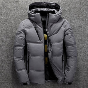 BOLUBAO 2019 Parkas de invierno para hombre, Parka térmica gruesa de calidad para hombre, prendas de vestir cálidas, chaqueta de plumón de pato blanca a la moda, abrigos para hombre