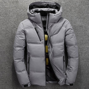 BOLUBAO 2019 Parkas de invierno para hombre, Parka térmica gruesa de calidad para hombre, prendas de vestir cálidas, chaqueta de plumón de pato blanca a la moda, abrigos para hombre