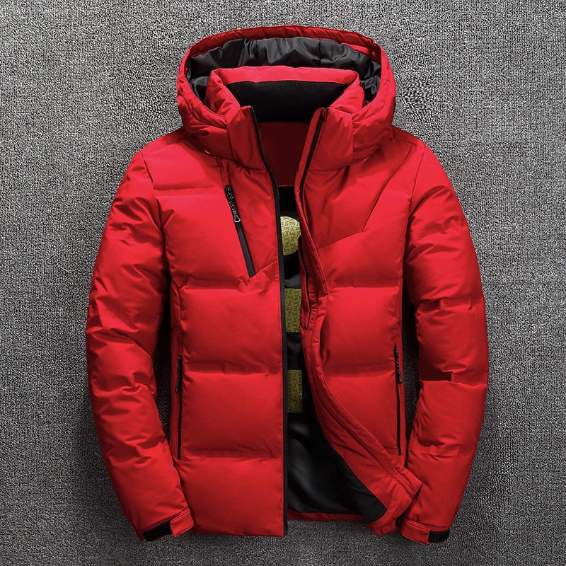 BOLUBAO 2019 Parkas de invierno para hombre, Parka térmica gruesa de calidad para hombre, prendas de vestir cálidas, chaqueta de plumón de pato blanca a la moda, abrigos para hombre