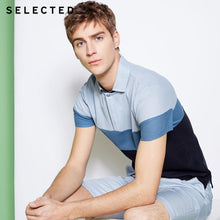 Load image into Gallery viewer, SELECTED Men&#39;s 100% Cotton Turn-down Collar Short-sleeved Poloshirt S|41823Z517
