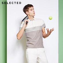 Load image into Gallery viewer, SELECTED Men&#39;s 100% Cotton Turn-down Collar Short-sleeved Poloshirt S|41823Z517
