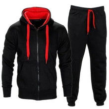 Load image into Gallery viewer, MJARTORIA Tracksuit Men 2019 Autumn Sportwear Fashion Mens Hip Hop Set 2PC Zipper Hooded Sweatshirt Jacket+Pant Suit
