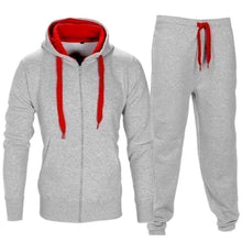Load image into Gallery viewer, MJARTORIA Tracksuit Men 2019 Autumn Sportwear Fashion Mens Hip Hop Set 2PC Zipper Hooded Sweatshirt Jacket+Pant Suit
